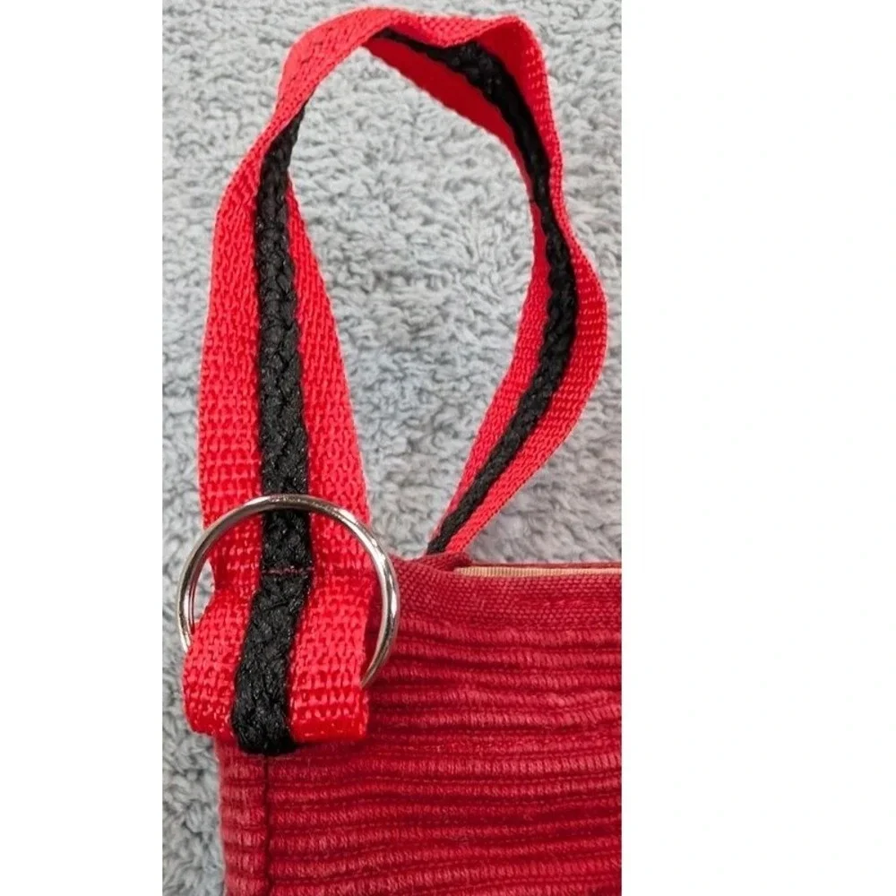 Vintage Cincinnati Reds Corduroy Crossbody Purse Bag Retro Mr Redlegs MLB Pouch